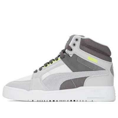 Puma Slipstream Mid Tech 'white Grey' In Gray