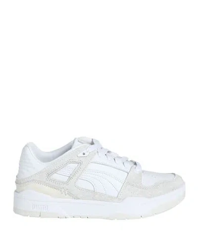 Puma Slipstream Premium Woman Sneakers White Size 8.5 Soft Leather