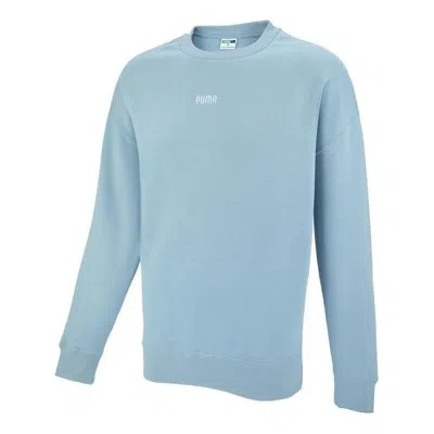 Puma Small Logo Crew Neck Sweatshirt 'blue'