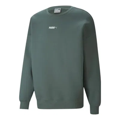 Puma Small Logo Crew Neck Sweatshirt ' Green'