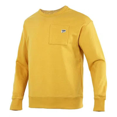 Puma Small Logo Pocket Sweatshirt 'yellow'