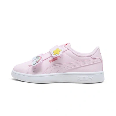 Puma Smash 3.0 Badges Kids' Sneakers In Whisp Of Pink-whisp Of Pink-passionfruit