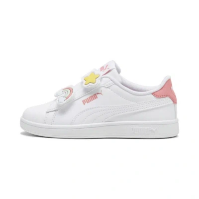 Puma Smash 3.0 Badges Kids' Sneakers In White