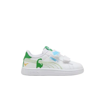 Pre-owned Puma Smash 3.0 Dino Td 'white Green Fruit' | Infant Size 4