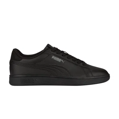 Pre-owned Puma Smash 3.0 Leather Big Kid 'black Shadow Grey' | Kid's Size 4