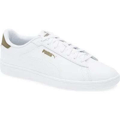 Puma Smash 3.0 Sneaker In  White-wild Willow