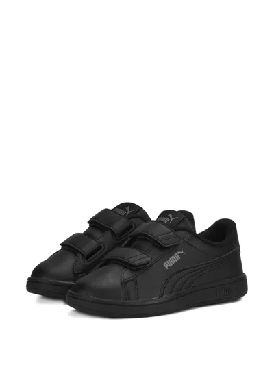 Puma Kids' Smash 3.0 Strap Sneakers In Black