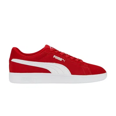 Pre-owned Puma Smash 3.0 Suede Big Kid 'for All Time Red' | Kid's Size 4