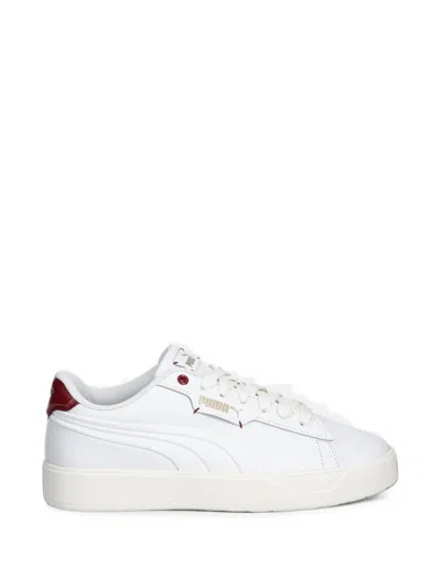 Puma Smash Belle Logo-print Panelled Sneakers In Purple