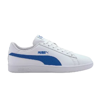 Pre-owned Puma Smash V2 'buck - White Lapis Blue'