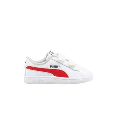 Pre-owned Puma Smash V2 Infant 'white High Risk Red' | Infant Size 4