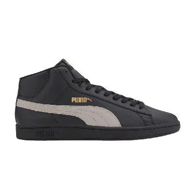 Pre-owned Puma Smash V2 Mid 'black White'