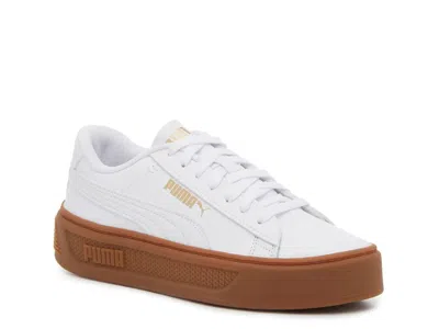 Puma Smash V3 Platform Sneaker In White