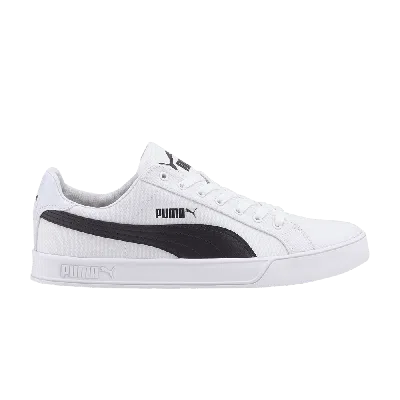 Pre-owned Puma Smash Vulc Canvas 'white Black'