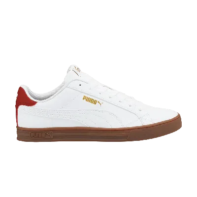 Pre-owned Puma Smash Vulc V3 Lo 'white Chili Oil Gum'