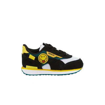 Pre-owned Puma Smileyworld X Future Rider Infant 'black Vibrant Yellow' | Infant Size 5