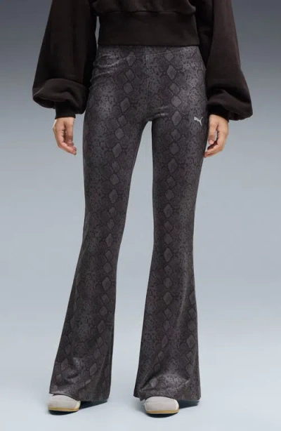 Puma Snake Pack Flare Leggings In Blue