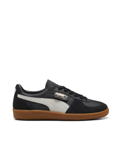 Puma Sneaker Palermo Lth Black-feather Gray-gum In 03black-feather Gray-gum