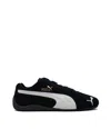 Puma 'speedcat' Black Sneakers With Logo Print On The Side And Logo Lettering On The Side In 01