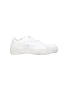 Puma ‘mostro' White Low Top Sneaker With Logo On Heel And Mesh Inserts In White