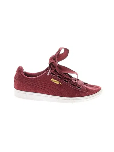 Pre-owned Puma Sneakers In Burgundy
