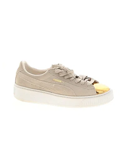 Pre-owned Puma Sneakers In Gold