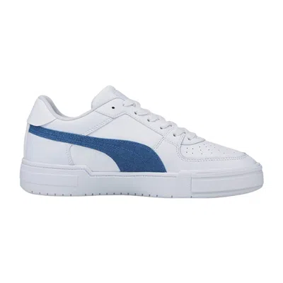 Puma Ca Pro Denim Casual Skateboarding Shoes Unisex White Blue In Multi
