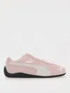 Puma Speedcat Pink Sneakers With Logo Print On The Side And Logo Lettering On The Side In Suede Unisex In Pink