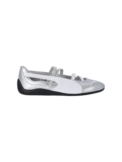 Puma Speedcat Ballet Metallic Women S Shoes In Silver