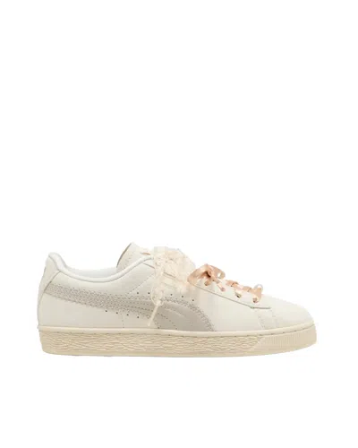 Puma Sneakers Suede Bloom Frosted Ivory Silver Fog In Blue