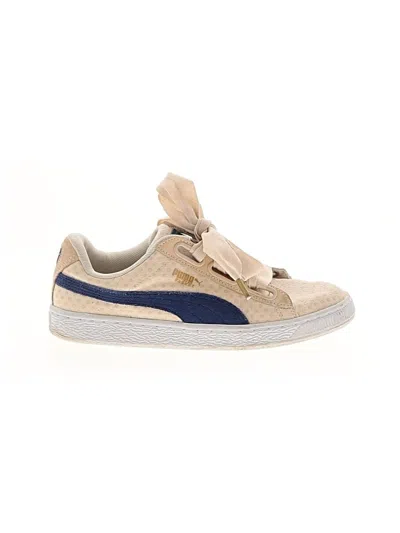 Pre-owned Puma Sneakers In Tan
