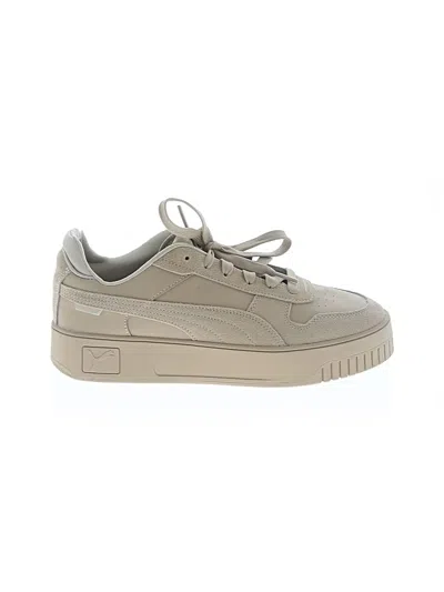 Pre-owned Puma Sneakers In Tan