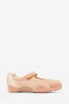 Puma ‘mostro' Pink Flats With Tread Sole And Logo On The Back In White