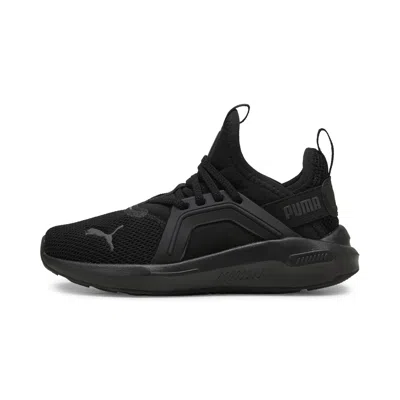 Puma Kids' Softride Enzo Evo Wide Sneakers In Black