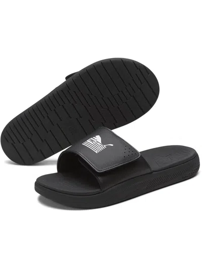 Puma Soft Ride X Tmc Womens Open Toe Slip On Slide Sandals In Multi