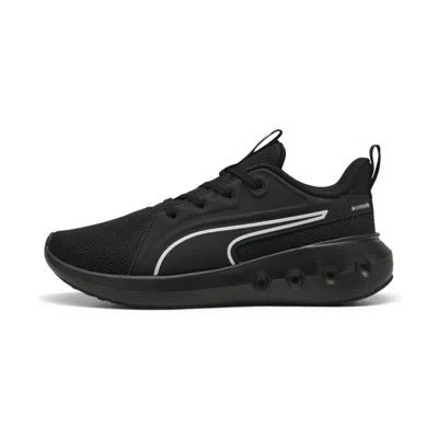 Puma Kids' Softride Carson Jr Youth Shoes In Black