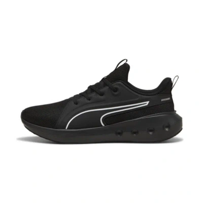 Puma Softride Carson Running Shoes In Black- Black- White