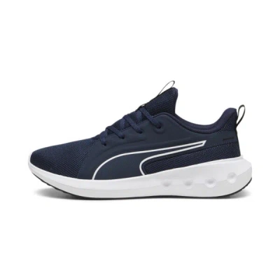 Puma Softride Carson Running Shoes In Club Navy- White- Black