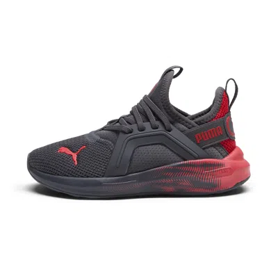 Puma Softride Enzo 5 Rapid Resonance Little Kids' Easy On Sneakers In Gray