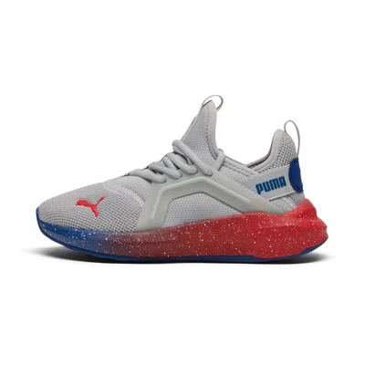 Puma Kids' Softride Enzo 5specklefadejr Shoes In Gray