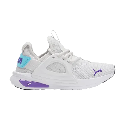 Pre-owned Puma Softride Enzo Evo Big Kid 'grey Team Violet'