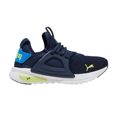 Pre-owned Puma Softride Enzo Evo Big Kid 'navy Lime' | Blue | Kid's Size 6