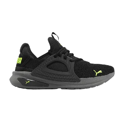 Pre-owned Puma Softride Enzo Evo 'black Lime Squeeze'