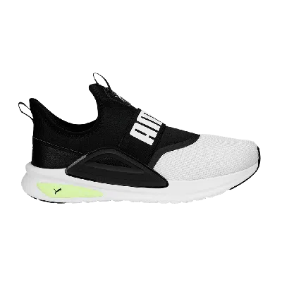 Pre-owned Puma Softride Enzo Evo Slip-on 'black White Fast Yellow'