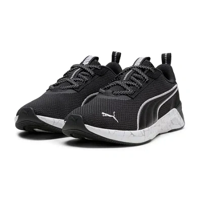 Puma Softride Harli Broken Lines Womens Running Shoes In Black