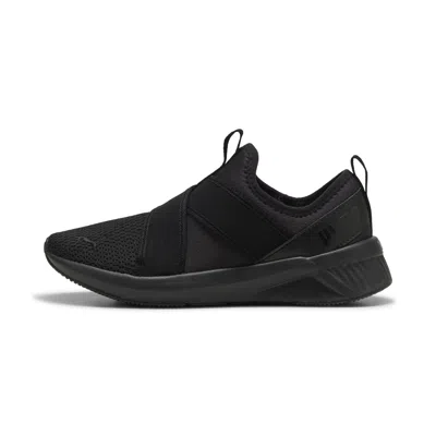 Puma Softride Harli Wide Slip On Sneakers Women In Black