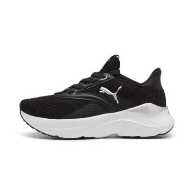 Puma Softride Mayve Big Kids' Running Shoes In Black- White