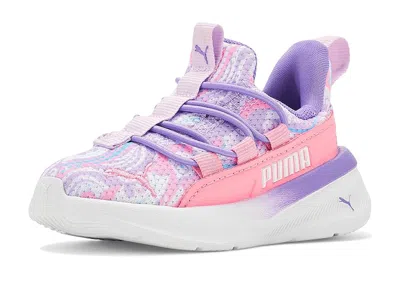 Puma Softride One4all Slip On Kid's Shoes White/lilac Frost/pearl Pink : 6 Toddler M, Rubber/synthetic In Purple