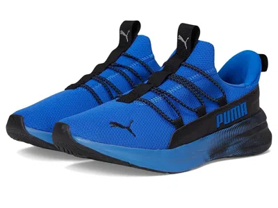 Puma Softride One4all Slip-on Shoes (big Kid) Kid's Shoes Mountain Blue/black : 5 Big Kid Medium, Synthet