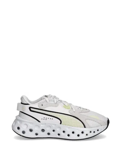 Puma Softride Panelled Sneakers In White